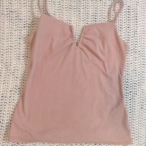 3/$25 🌸 - SHEIN Pink Adjustable Straps V-Notch Shirt